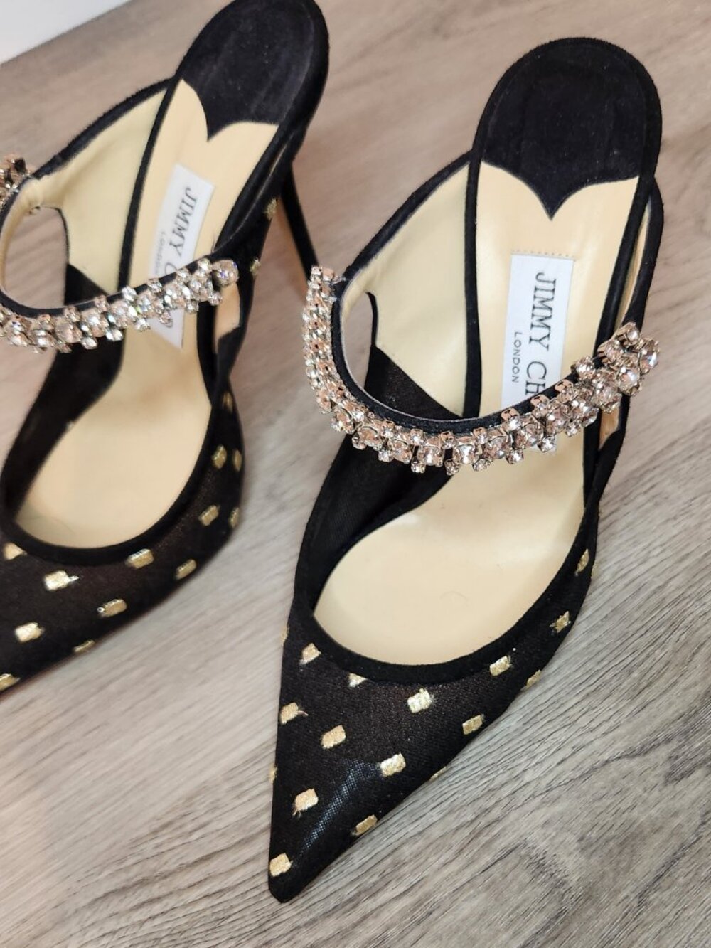 Jimmy Choo Bing Pointed Toe Mules - Picture 2 of 7